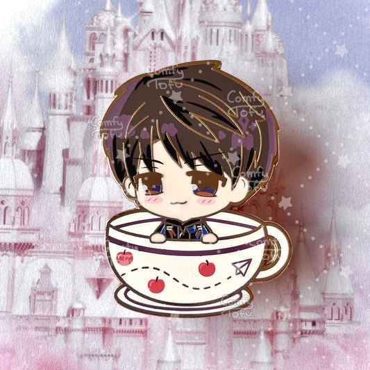Apple Pilot - Kitty Tea Cup LADS Pin